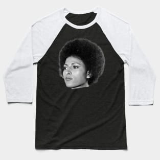 Pam Grier, Black Queen, Retro Black Film Actress Baseball T-Shirt